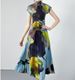 Women's Clothing Elegant Slim T Shirt Plant Flower Pleated Skirt Two Piece Design Niche Fashion Suit_ecoleips.com