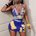 Women's Sexy Fashion Printed Dress European American Style Halter Neck V Neck Backless 2025 Cross Border_ecoleips.com
