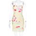 Women's Strapless Bodycon Mini Skirt Dress Casual Versatile Printed Mori Girl Style Spring New Arrival Clothing_ecoleips.com