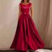 Women's Clothing Satin Large Skirt Evening Dress_ecoleips.com