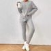 Cross-border European American 2024 Autumn/Winter Casual High-neck Knit Long-sleeve For Women, Foreign Trade Sweatshirt_ecoleips.com
