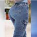 European American Cross-border Foreign Trade Women's Ripped Stretch Skinny Jeans With Elastic Cuffs And Multiple Pockets_ecoleips.com