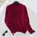 Lace-Up Bow Pullover Autumn Winter Cross-Border Sweater Loose Casual Long Sleeve Knitted European And American Women's_ecoleips.com
