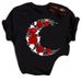 New Women's Short-sleeve Clothing With Rose Petal And Musical Note Design T-shirt_ecoleips.com