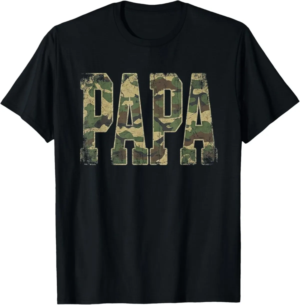 Women's T-Shirts Retro Camo Camouflage Dad Fathers Day T-Shirt_ecoleips.com