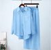 Plus Size Southeast Asian Loose Fit Long Sleeve Shirt Wide Leg Pants Set Stretch Wrinkled Fashion Sports Suit For Women Autumn Winter_ecoleips.com