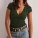 V-Neck Slim Fit T-Shirt For Women – Sexy Basic Tee (9 Colors, Stretchy & Soft, No-Fade Fabric)_ecoleips.com