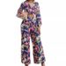 Women's Floral Print Two-Piece Pant Set Comfort Fit Casual Autumn Winter Outfit_ecoleips.com