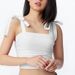 AC873 Bowknot Strap Camisole For Women, New Ins Fashion Sexy Square Neck Base Top_ecoleips.com
