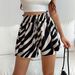 2026 European And American Summer Style Printed Pants, Elegant High-Waisted Casual Shorts For Women, New_ecoleips.com