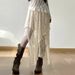 Women's Clothing Lace Skirt Design Irregular Hem Long Skirt Holiday Style Ins Skirt_ecoleips.com