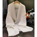 Women's Clothing Large Lapel Mid Length Pleated Windbreaker Temperament Commuting Loose Buttonless Cardigan Jacket Women's Spring New Style_ecoleips.com
