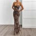 Women's Clothing Spring Fashion Slim Fit Sleeveless Dress For Women Leopard Print Elegant For Formal & Casual_ecoleips.com