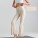 High Waist, Hip Lift, Micro-pull Yoga Pants, Women's Nude Outer Wear, Sports Outdoor Fitness Trousers Autumn_ecoleips.com