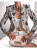 Cross-border Spring Autumn New Animal Print Korean Style Buttoned Blazer For Women, Elegant And Slimming Versatile Suit_ecoleips.com