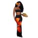 2025 European And American Cross-Border Popular Casual Style Fashion Floral Print Sexy Slim Tube Top Women's Long Dress_ecoleips.com