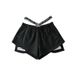 Women's High-Waisted Casual Shorts – Loose Fit, Elastic Waistband, Wide-Leg Summer Hot Pants_ecoleips.com