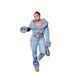 Women's Clothing Women's Fashionable Versatile Fur Collar Denim Suit European American Style For Formal & Casual For Women_ecoleips.com