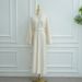 "Heavyweight Winter Cardigan – Long Sleeve Maxi Coatigan With Princess Sleeves & Bead Embellishments (M-L)"_ecoleips.com