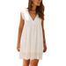 Women's Summer Dress With Fashionable Lace, Floral Pattern, And V-Neck Design; Sleeveless And Open-Cut._ecoleips.com