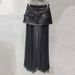 Mesh Patchwork PU Leather Black Midi For Women, Stylish Pleated A-line Skirt, Super Pretty Half Skirt_ecoleips.com
