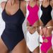 Women's Sexy One-Piece Swimsuit – High-Cut Backless Monokini In Hot Pink/Navy/White/Black_ecoleips.com