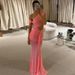 European And American Style Women's Clothing New Fashion Elegant Solid Color Oblique Collar Sleeveless Ribbon Dress_ecoleips.com