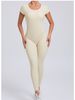 Tight Fitting Quick Drying Yoga Jumpsuit One-piece Yoga Suit Short Sleeved Backless Hip Lifting Exercise Fitness Suit_ecoleips.com