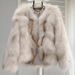 Women’s Faux Fur Jacket – Winter Short Coat With Warm Cotton Lining | Stylish & Eco-Friendly Fox Fur-Like Design_ecoleips.com