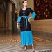 Women's Clothing Hand Sewn Fashion Stitching Party Robe Dress_ecoleips.com