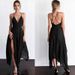 European And American Nightclub Sexy V-neck Backless Sleeveless Strap Asymmetrical Dress In Stock_ecoleips.com