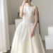 Satin Light Wedding Dress 2025 New Socialite Banquet Party Graduation Travel Photography Simple Petite Dress_ecoleips.com