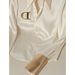 Women's White Acetate Satin Shirt Casual Elegant Fashion Office Lady Street Style Spring Autumn Chic Light Luxury Design Top_ecoleips.com