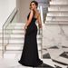Women's Clothing New Solid Color Long Sleeveless Fashionable Slim Temperament Large Swing Skirt Evening Dress Dress_ecoleips.com