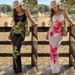 Women's Clothing Style Three Piece Swimsuit Printed Long Dress Swimwear For Beach Vacation Women's Bikini Quick-Dry Polyester, Modest Coverage_ecoleips.com