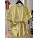 Women's Clothing Two Piece Fashionable Suit For Women In Summer Thin Style Temperament Outfit A Complete Set_ecoleips.com
