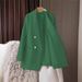 Women's Clothing Women's Trendy Street Style Blazer Slim Waist British Temperament Outerwear Spring Autumn Early Season_ecoleips.com