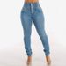 2025 Cross border elastic high waist long jeans for women Spring European and American style slim fit skinny pants for women_ecoleips.com