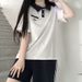 Plus Size Korean Style Women's Fashion Casual Sportswear Set Embroidered Shirt And Shorts Two Piece_ecoleips.com