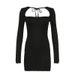 WG019 Hot-Selling European And American Sexy Fashion Square Neck Tight-Fitting Long Sleeve Bodycon Slit Dress For Women_ecoleips.com