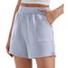Women's Clothing Sports Shorts Loose Waist Slim All Match Outdoor Wear Solid Color Sports Shorts_ecoleips.com