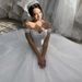 Mid Waist V Neck Champagne Fishtail White Lace One Shoulder Small Train Tassel Wedding Dress_ecoleips.com