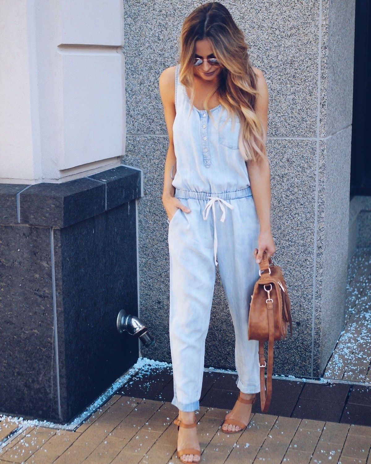 Women's Clothing Vest Waist Slimming Fashion Jeans Jumpsuit Trousers Spot_ecoleips.com