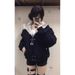 girl Girl National Trend Mountain Eagle Plush Hooded Jacket For Women Winter 2025 New American Style Thickened Cotton Coat_ecoleips.com