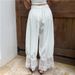 Women's Clothing Bohemian Style Wide Leg Pants Elastic Waistband Loose Fit Comfortable All Year Round Travel Suitable Women's Bottoms_ecoleips.com