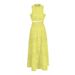 Women's Clothing Round Neck Sleeveless Waist Vest High Waist Skirt Embroidery Two Piece Suit_ecoleips.com