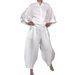 Women's Clothing Autumn_women's Loose Casual Solid Color Pocket Half Zip Top Flower Bud Pants Suit_ecoleips.com