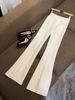 Women's Clothing Fashionable Button Cloth Button Midi Suit Plus Flared Pants Set Two Piece Set_ecoleips.com