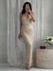 Sexy Rhinestone Backless Sling Dress Women Retro Glitter Solid Tube Tops Mini Skirts Set Female 2025 Summer Chic Street Party_ecoleips.com