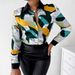 Women's Clothing Long Sleeved Printed Blouse Stylish Casual Shirt With Unique Pattern Design_ecoleips.com